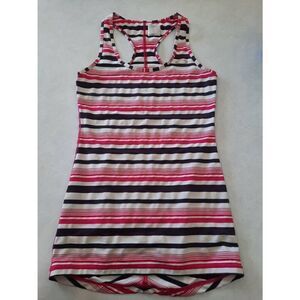 Oakley size S Pink Purple Stripe Racerback Tank Top